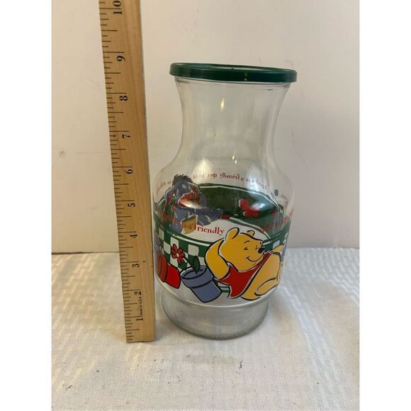 Disney Juice glass jug container Pooh Eeyore "A Garden is a friendly spot to sit - Picture 2 of 6